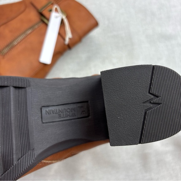 White Mountain Women's Brown Dark Tan Dessert Zipper Booties Shoe Size 6 - Picture 7 of 12